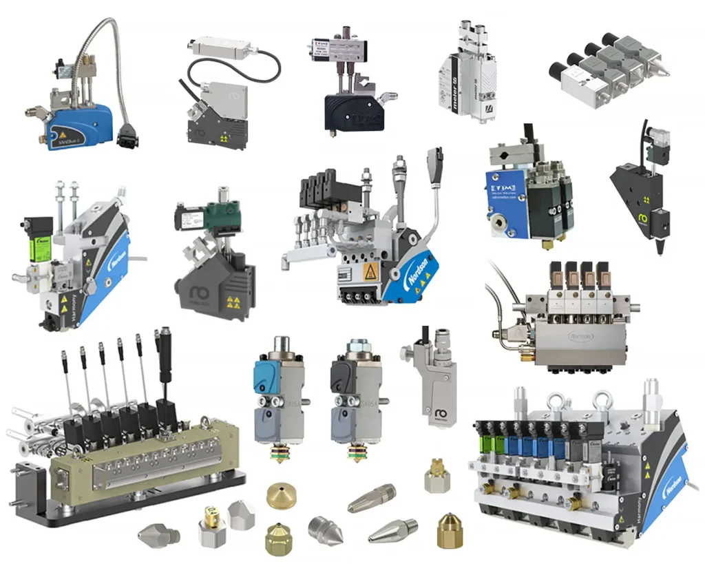 głowice i moduły aplikacyjne hot-melt